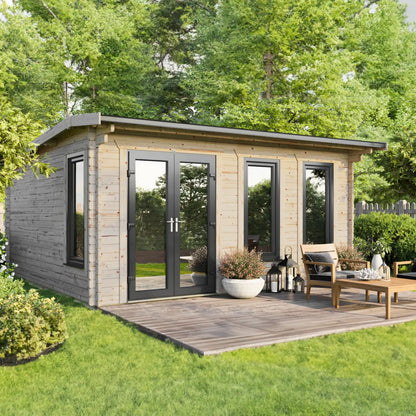 Powersheds Apex Log Cabin - 44mm