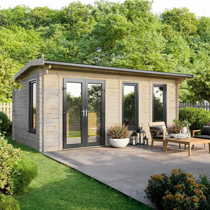 Powersheds Apex Log Cabin - 44mm