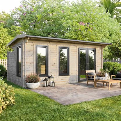 Powersheds Apex Log Cabin - 44mm