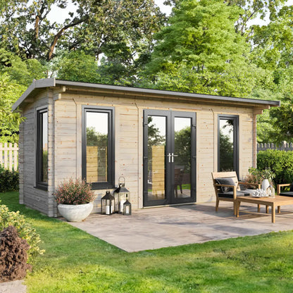 Powersheds Apex Log Cabin - 44mm