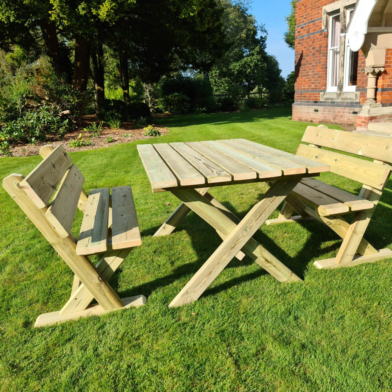 Churnet Valley Ashcombe Table Set - 4 Seater