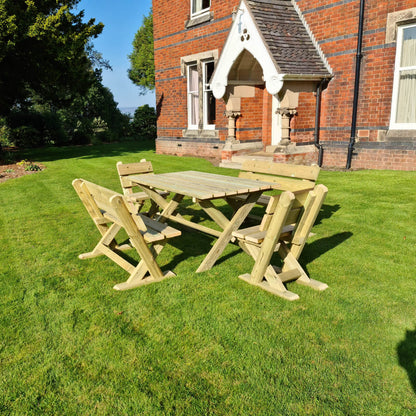 Churnet Valley Ashcombe Table Set - 6 Seater