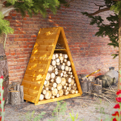 Powersheds Triangular Log Store (Shelving Included)