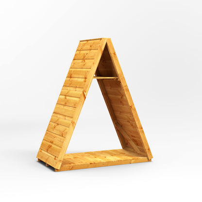 Powersheds Triangular Log Store (Shelving Included)