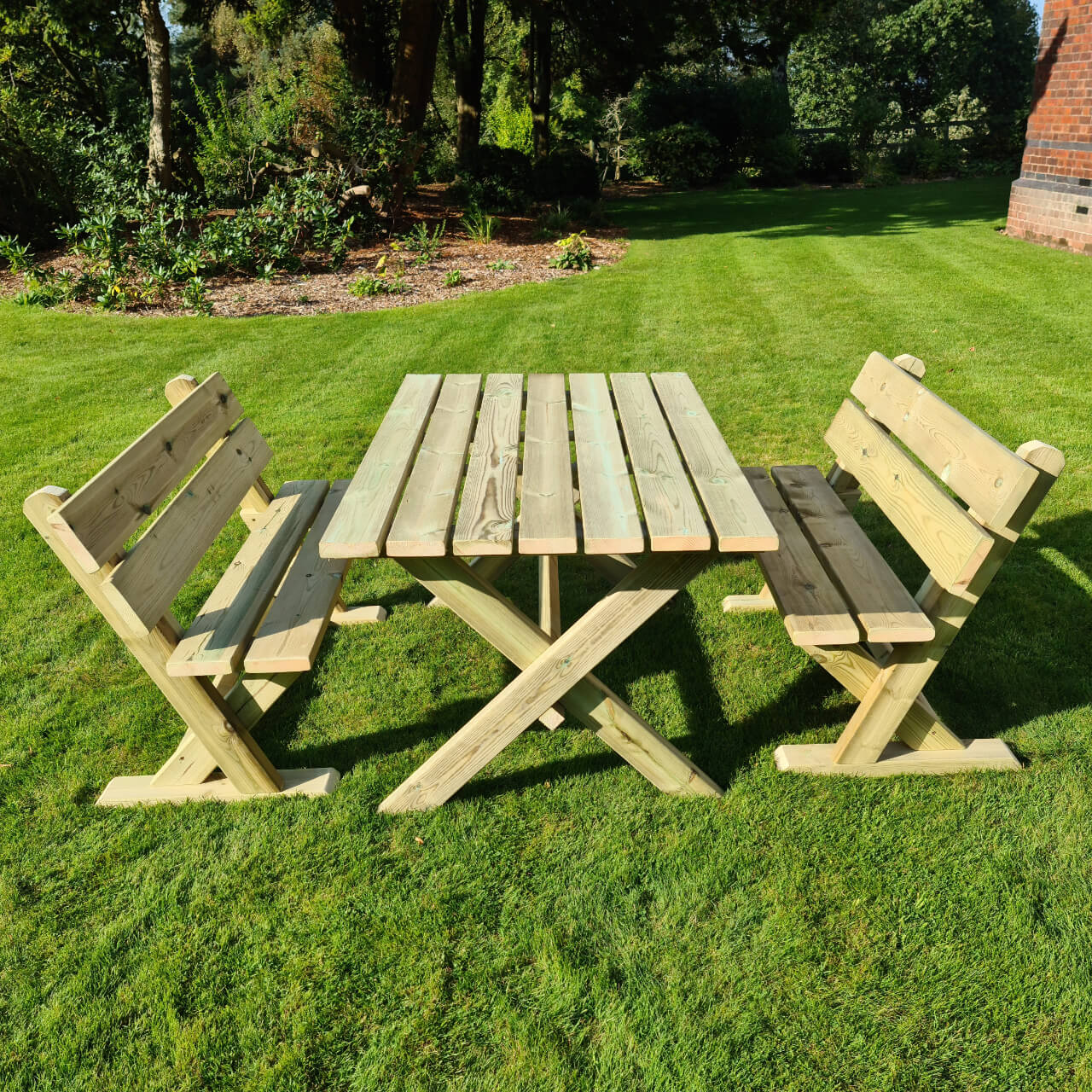 Churnet Valley Ashcombe Table Set - 4 Seater