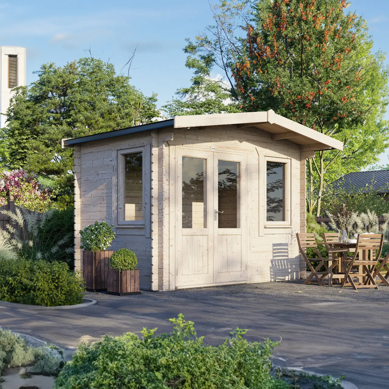 Powersheds Chalet Log Cabin - 28mm