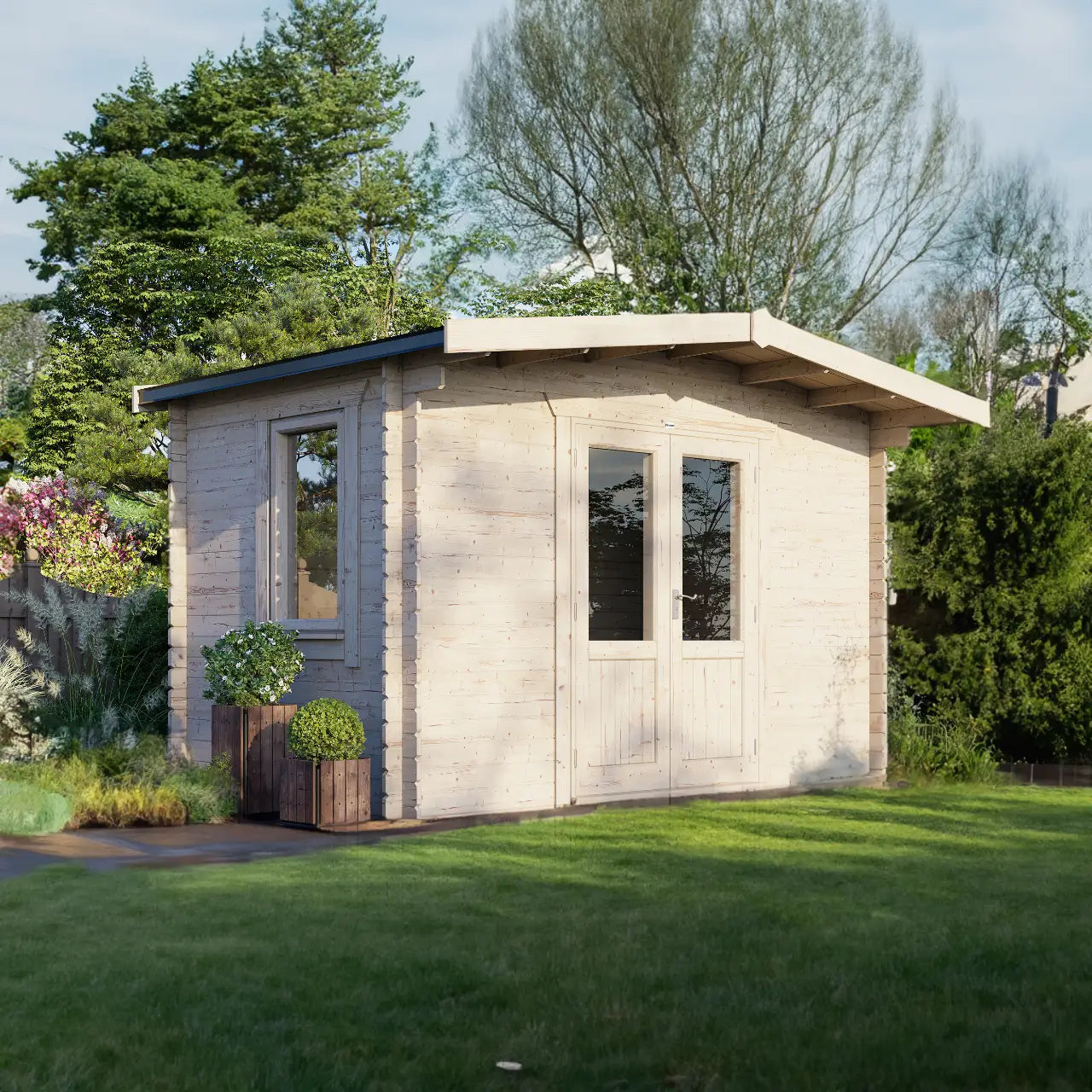 Powersheds Chalet Log Cabin - 28mm