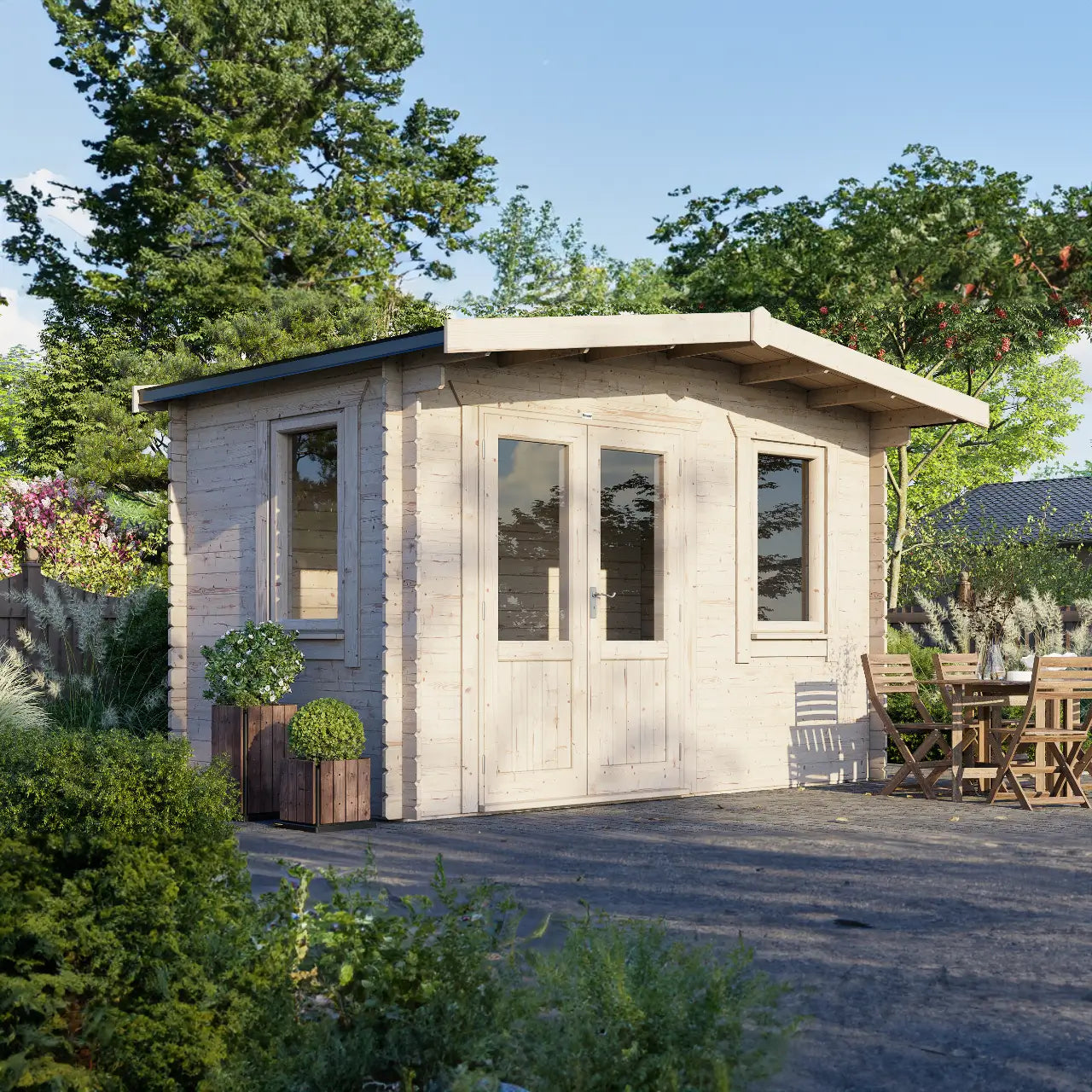 Powersheds Chalet Log Cabin - 28mm