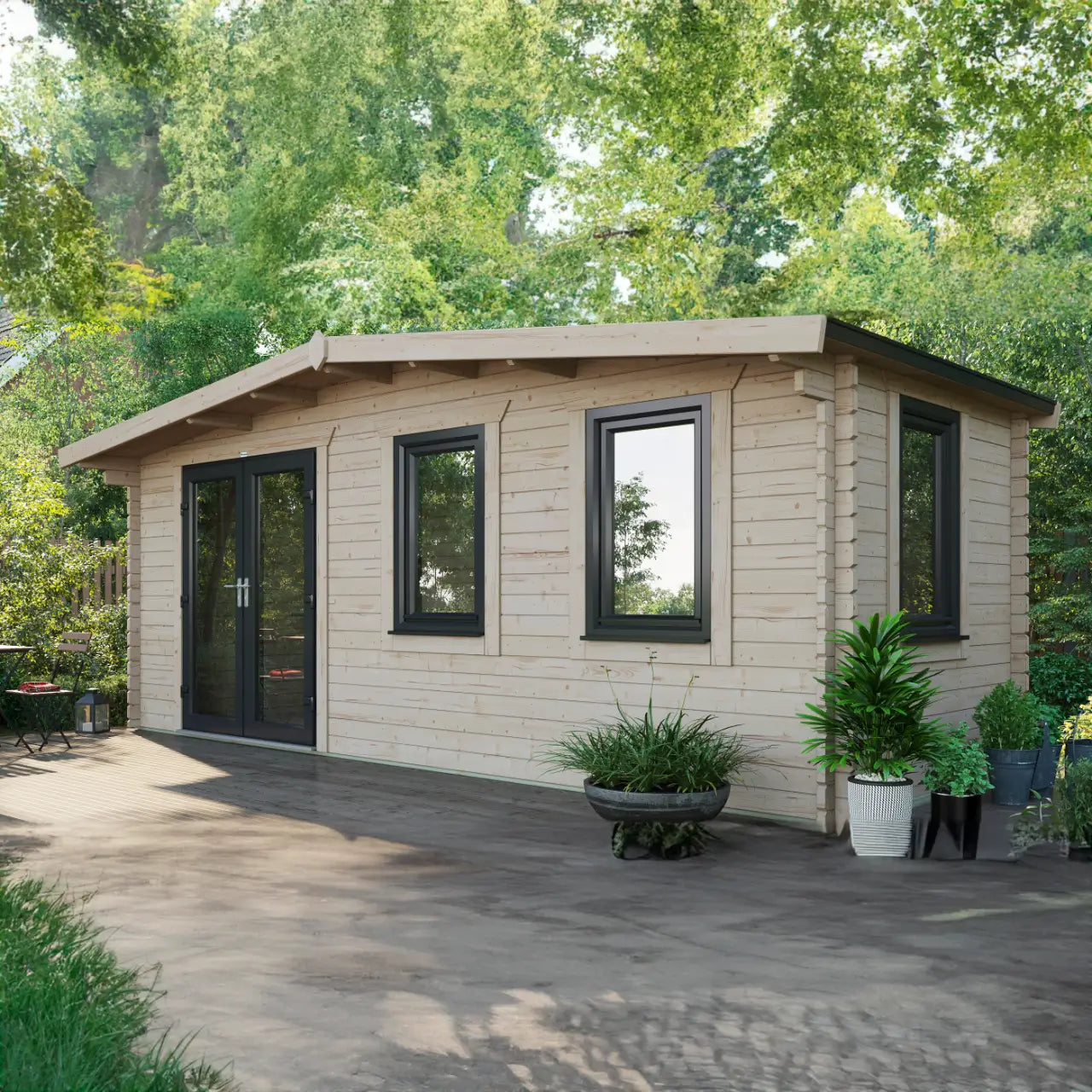 Powersheds Chalet Log Cabin - 44mm