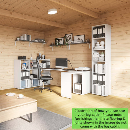 Powersheds Apex Log Cabin - 44mm
