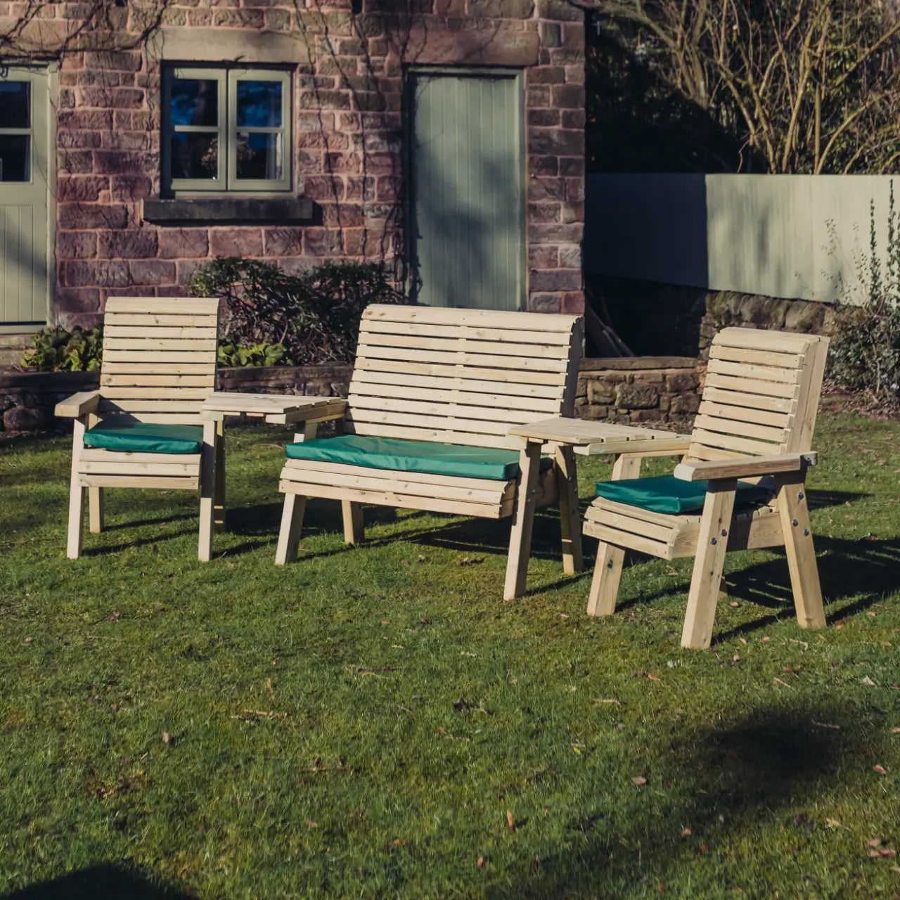 Churnet Valley Multi Bench, Chair & Coffee Table Set