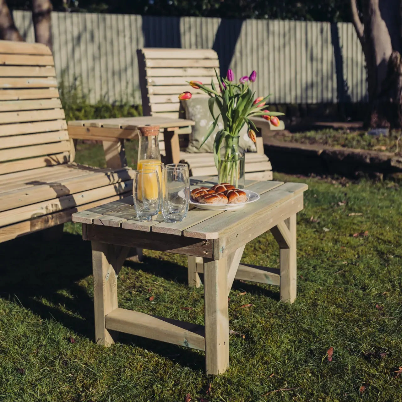 Churnet Valley Multi Bench, Chair & Coffee Table Set