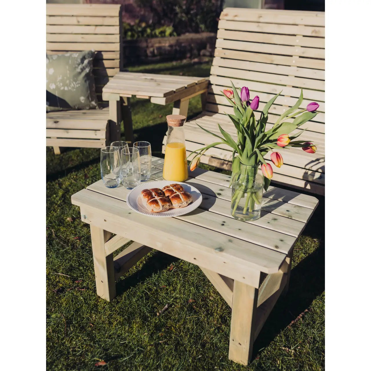 Churnet Valley Multi Bench, Chair & Coffee Table Set