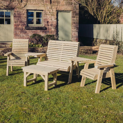 Churnet Valley Multi Bench, Chair & Coffee Table Set