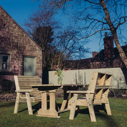 Churnet Valley Ergo 4 Seat Bench Table Set