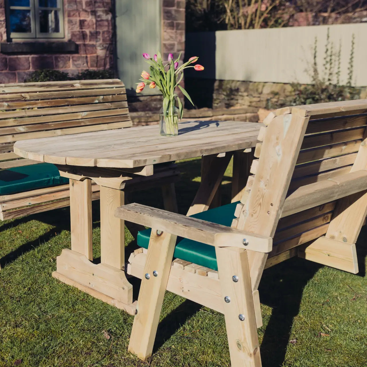 Churnet Valley Ergo 6 Seat Bench Table Set