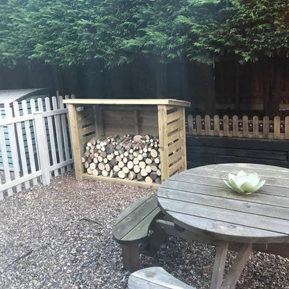 Churnet Valley Slatted Log Store