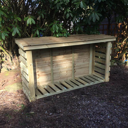 Churnet Valley Slatted Log Store