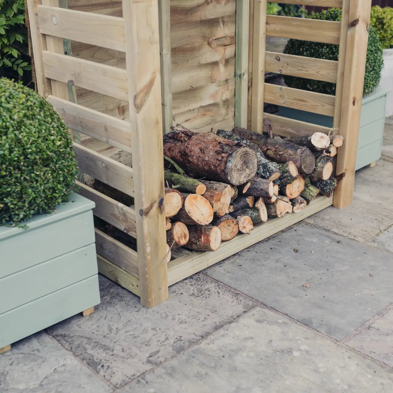 Churnet Valley Slatted Log Store