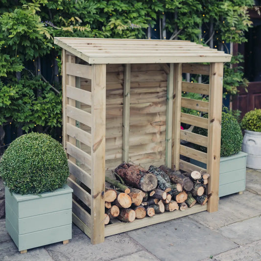 Churnet Valley Slatted Log Store