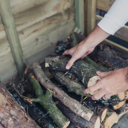 Churnet Valley Slatted Log Store