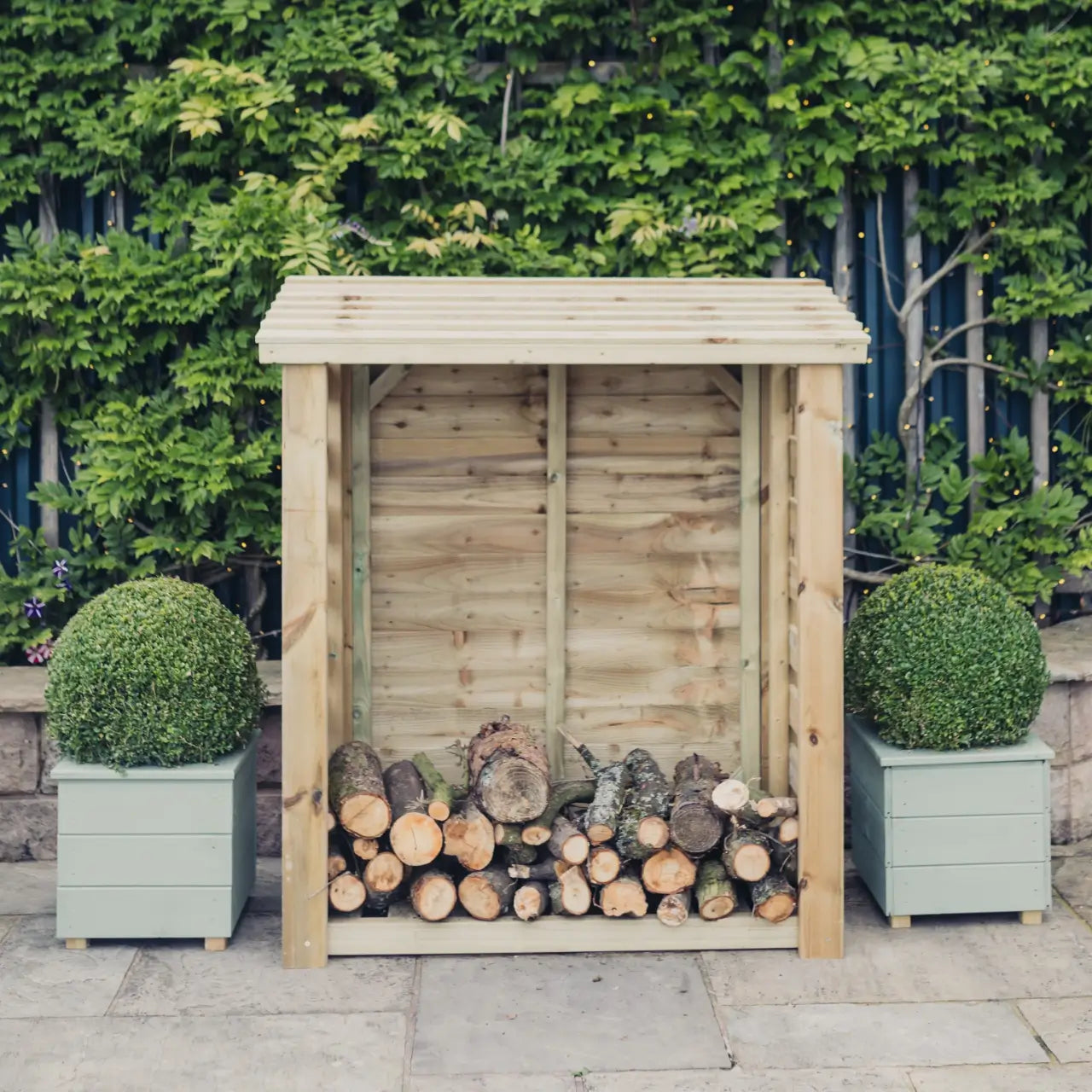 Churnet Valley Slatted Log Store