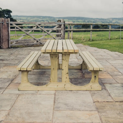 Churnet Valley Lunar Walk-In Picnic Table