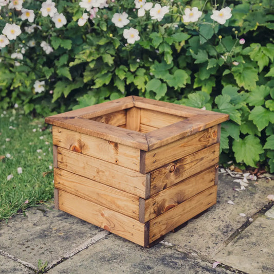 Churnet Valley Brown Valley Planter - Small Square