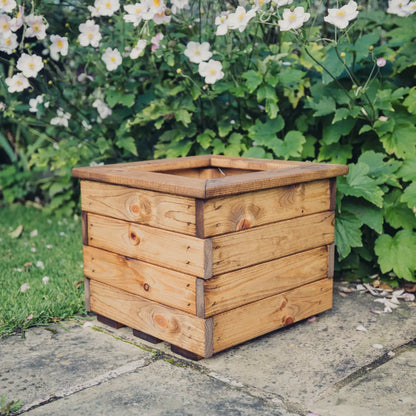 Churnet Valley Brown Valley Planter - Small Square