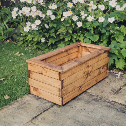 Churnet Valley Brown Valley Trough Planter - Medium