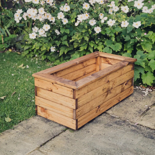 Churnet Valley Brown Valley Trough Planter - Medium