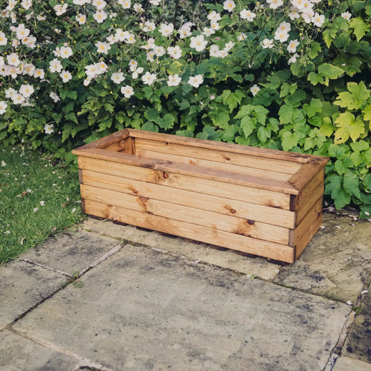 Churnet Valley Brown Valley Trough Planter - Large