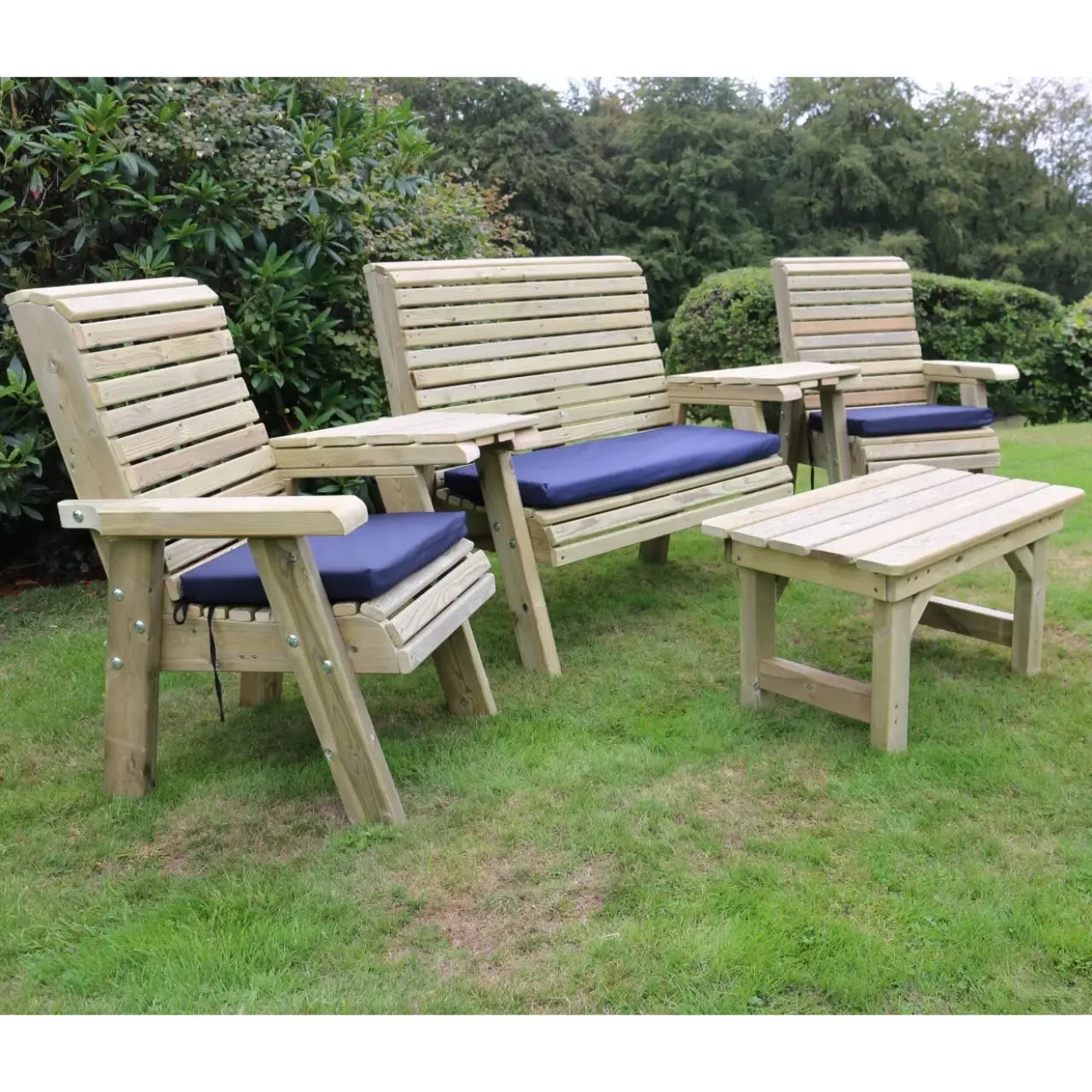 Churnet Valley Multi Bench, Chair & Coffee Table Set