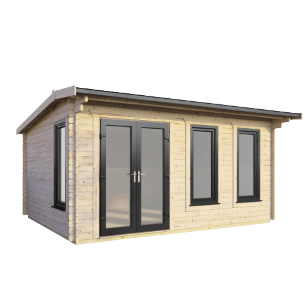 Powersheds Apex Log Cabin - 44mm