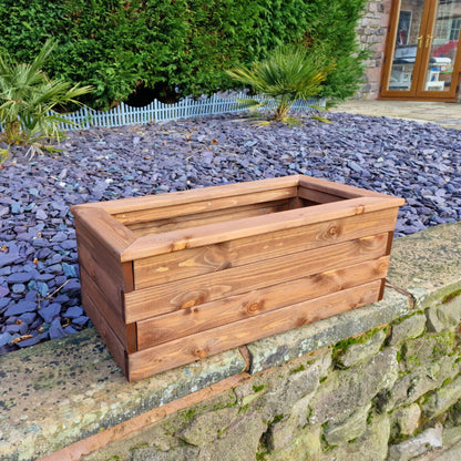 Churnet Valley Brown Valley Trough Planter - Medium