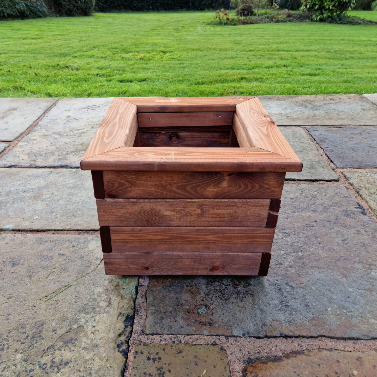 Churnet Valley Brown Valley Planter - Small Square