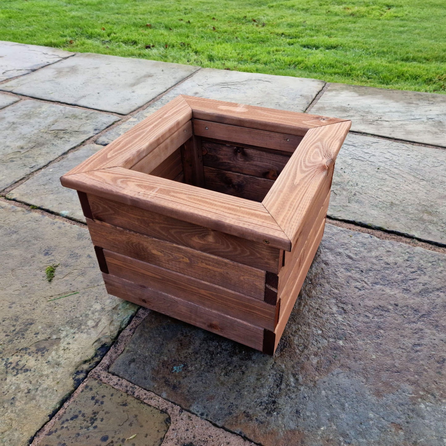 Churnet Valley Brown Valley Planter - Small Square