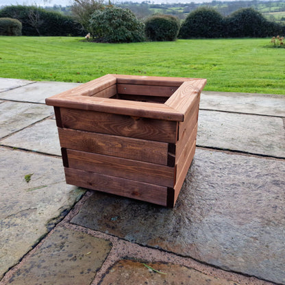 Churnet Valley Brown Valley Planter - Small Square