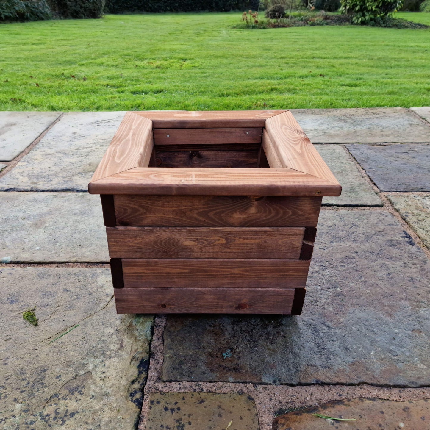 Churnet Valley Brown Valley Planter - Small Square