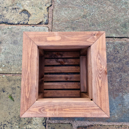 Churnet Valley Brown Valley Planter - Small Square