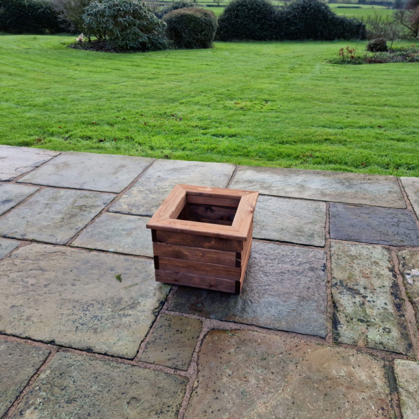 Churnet Valley Brown Valley Planter - Small Square