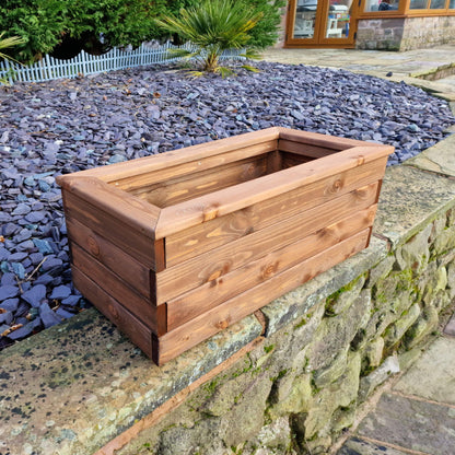Churnet Valley Brown Valley Trough Planter - Medium