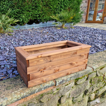 Churnet Valley Brown Valley Trough Planter - Medium