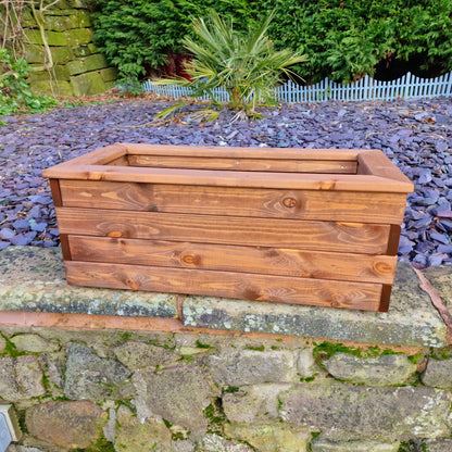 Churnet Valley Brown Valley Trough Planter - Medium
