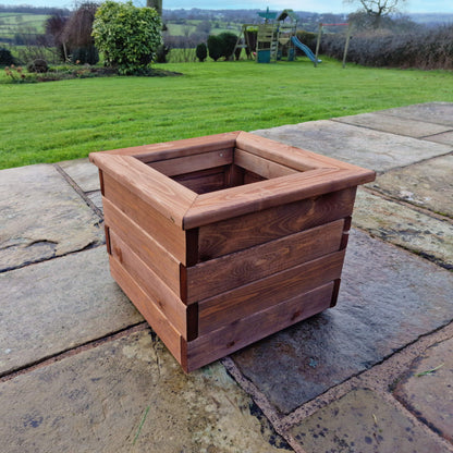 Churnet Valley Brown Valley Planter - Small Square