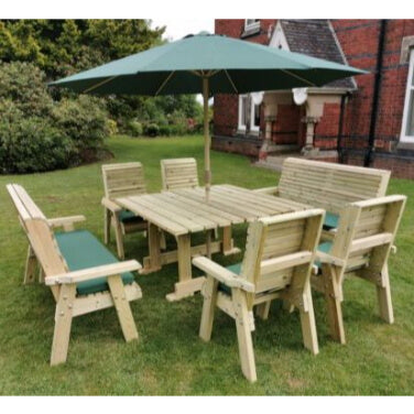 Churnet Valley Ergo 8 Seater Bench & Chair Set