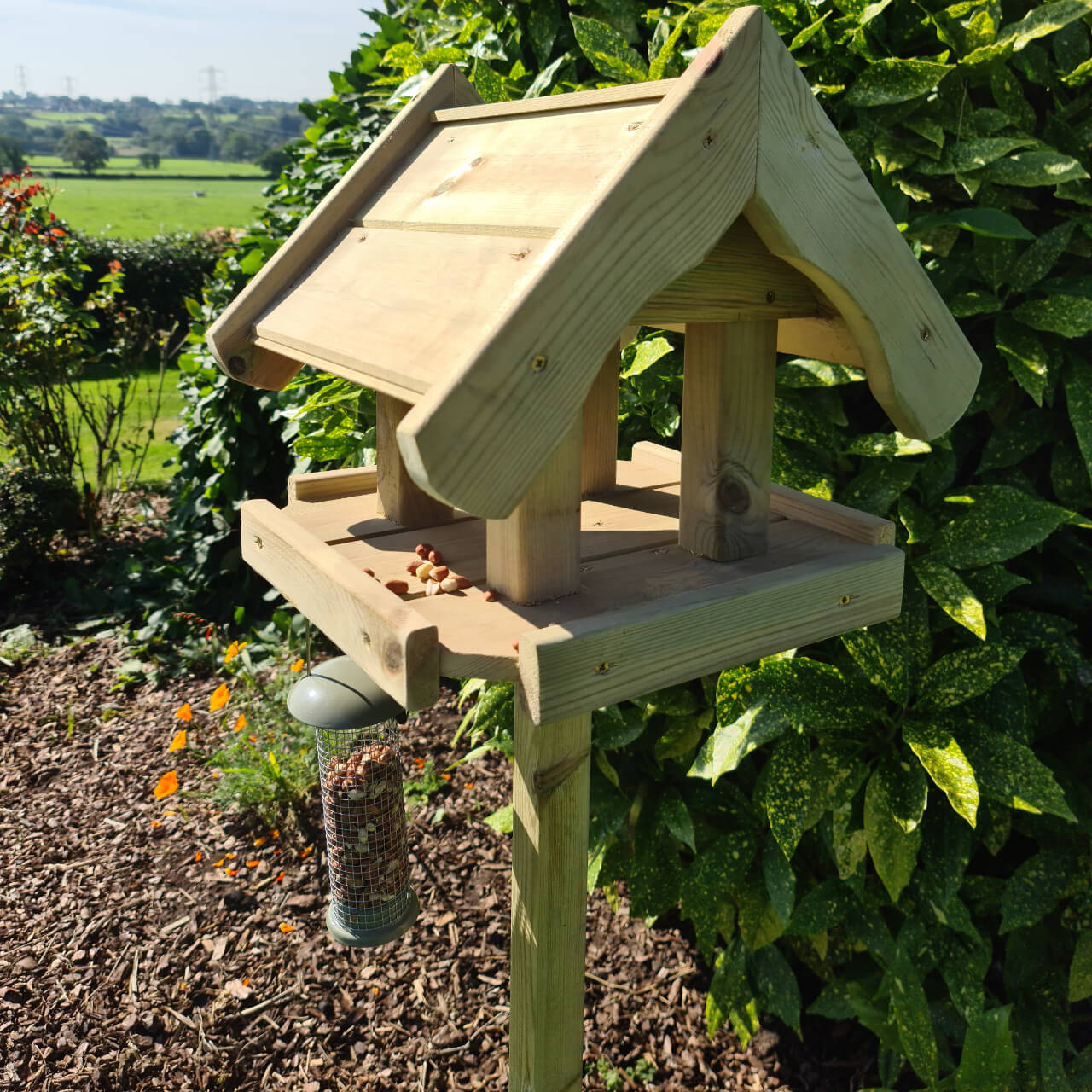Churnet Valley Bird Table with House