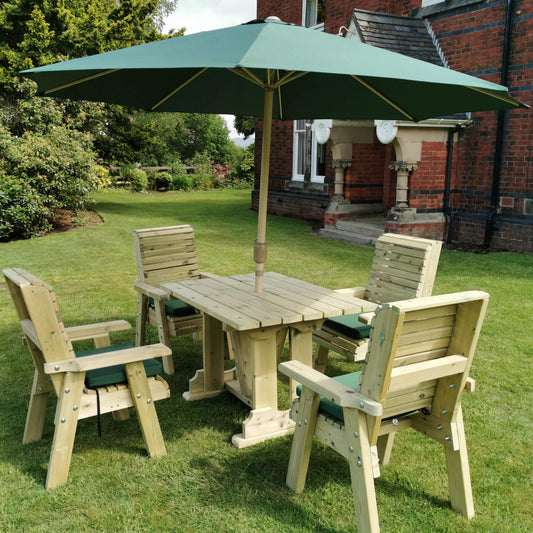 Churnet Valley Ergo 4 Seat Table Set