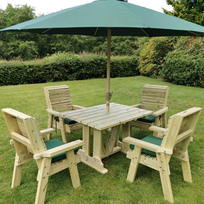 Churnet Valley Ergo 4 Seat Table Set