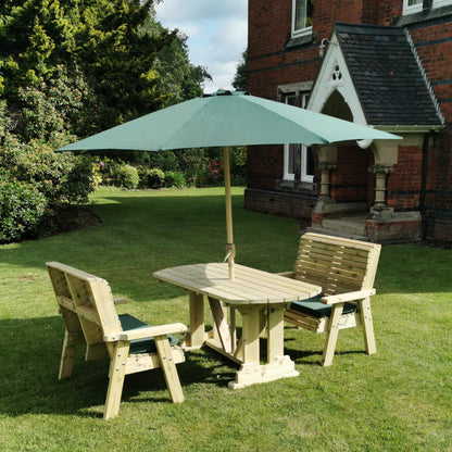 Churnet Valley Ergo 4 Seat Bench Table Set